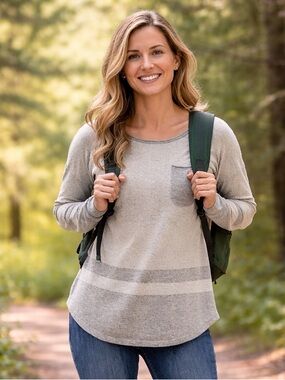 Smartwool Grey Akamina Crew Neck Sweater Size Small